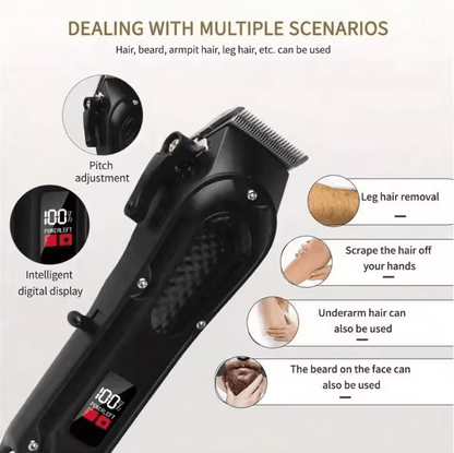 Professional USB Rechargeable Hair Clipper And Cordless Beard Trimmer For Men 1