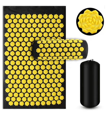 Eco Acupressure Massage Mat With Lotus Spike Design For Back Neck And Foot Relaxation 4