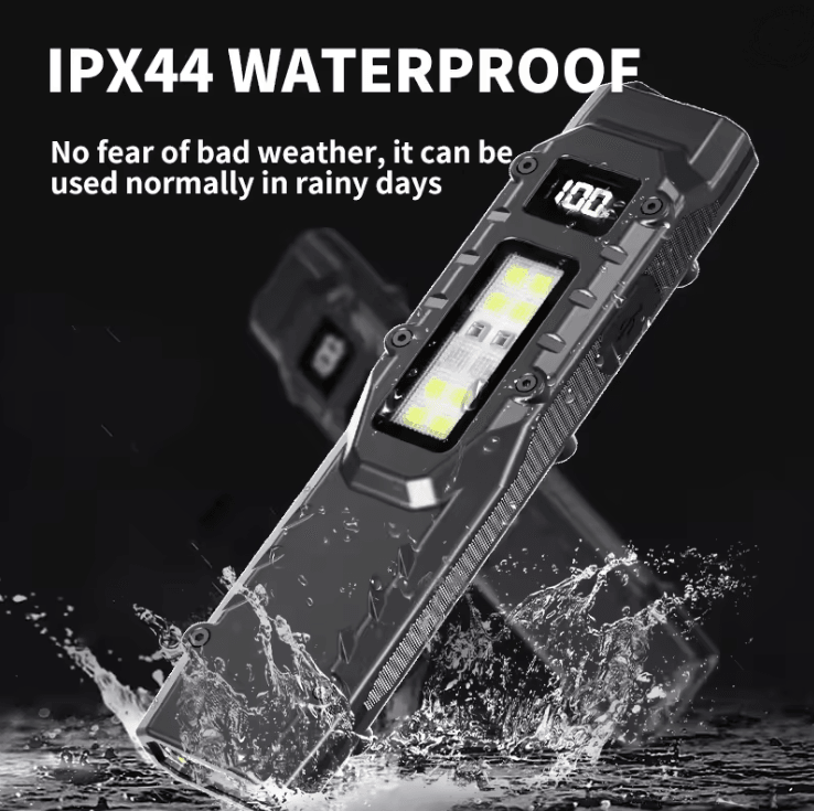 Portable USB Rechargeable Tactical Flashlight With LED COB Work Light 2