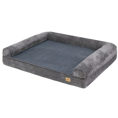 Large Orthopedic Dog Bed With Bolster And Washable Cover 2