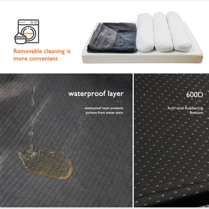 Large Orthopedic Dog Bed With Bolster And Washable Cover 5