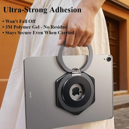 Magnetic Tablet Holder with 360 Degree Rotating Ring Stand for iPad and Tablets
