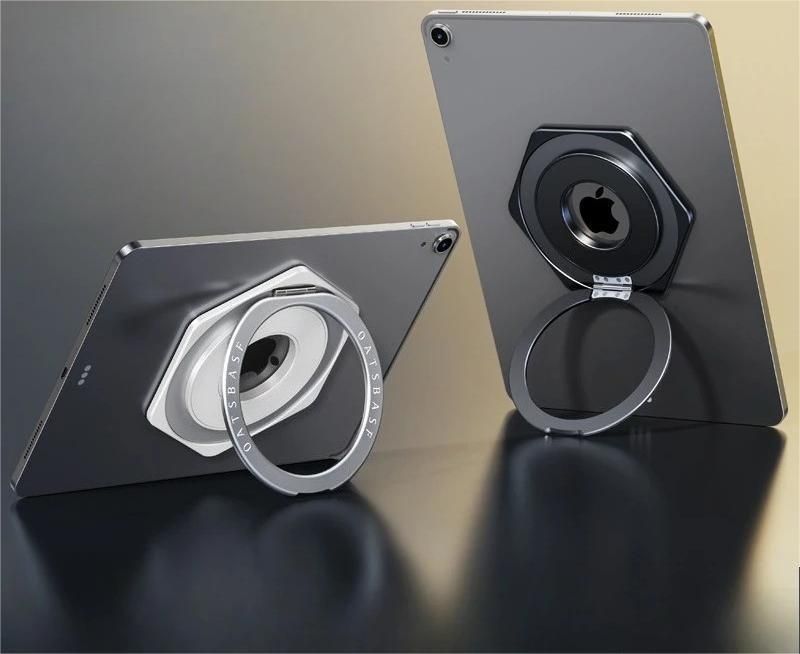 Magnetic Tablet Holder With 360 Degree Rotating Ring Stand For IPad And Tablets 1