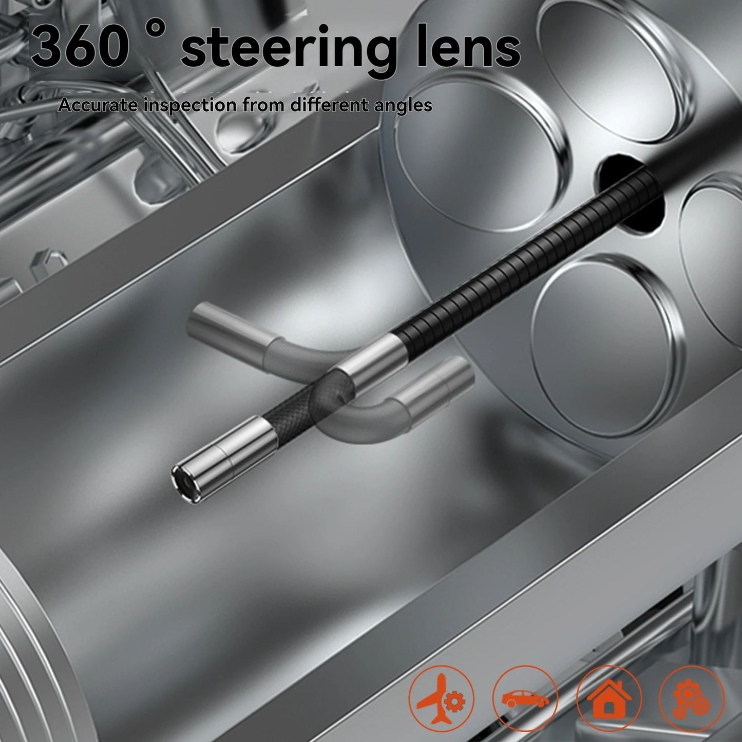 Industrial Endoscope Camera With Rotating HD Lens For Inspection And Repair 1