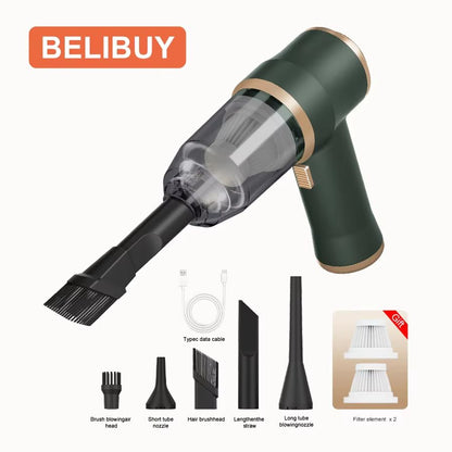 BELIBUY Wireless Car Vacuum Cleaner  HighPower Handheld Mini Vacuum For Home Sofa Carpet And Auto C 10