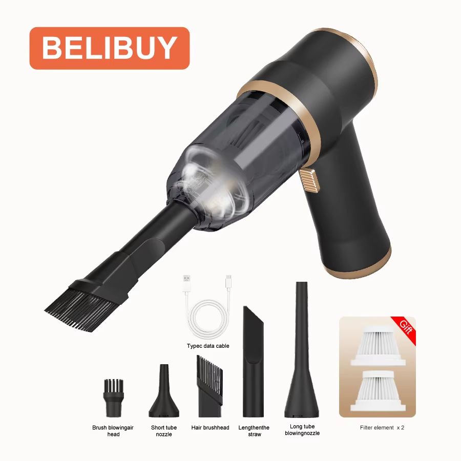 BELIBUY Wireless Car Vacuum Cleaner  HighPower Handheld Mini Vacuum For Home Sofa Carpet And Auto C 7