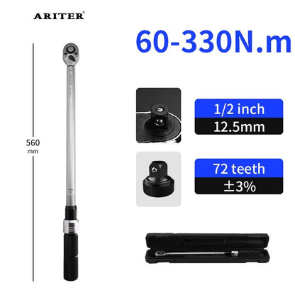 ARITER High Precision Click Torque Wrench 14 38 12 Drive  Professional 3 Accuracy For Bicycle  Car  9