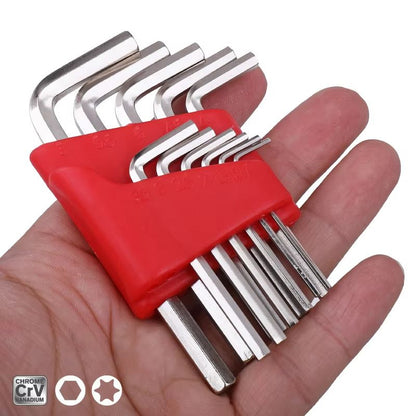 HiSpec 5811in1 Allen Key Wrench Set  Metric  Imperial DoubleEnd CRV Hex Tool Kit 1