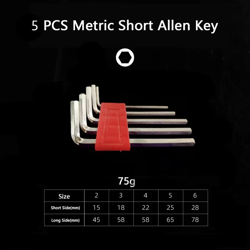 HiSpec 5811in1 Allen Key Wrench Set  Metric  Imperial DoubleEnd CRV Hex Tool Kit 6