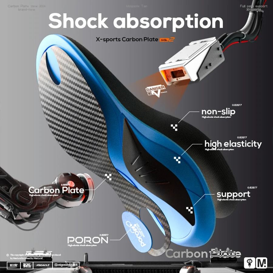 Carbon Fiber Basketball Insoles With Arch Support And High Rebound Cushioning 1