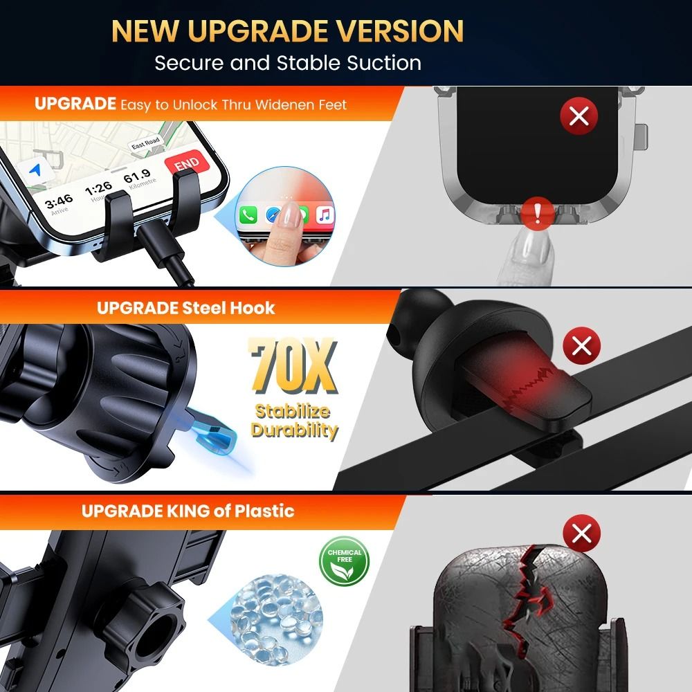 Universal Air Vent Car Phone Holder With 360 Degree Rotation 2