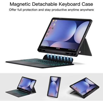 Detachable Backlit Keyboard Case for Samsung Galaxy Tab S10 Plus, S10 Ultra, S9, S8, S7, and A9+ – Slim Protective Cover