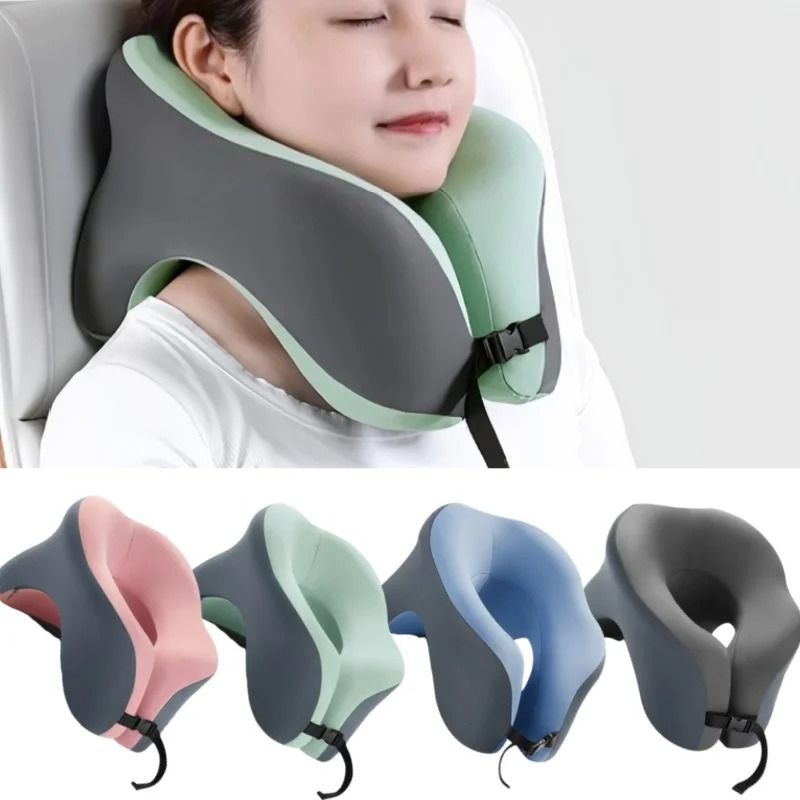 Portable Memory Foam U Shaped Neck Pillow for Travel and Rest