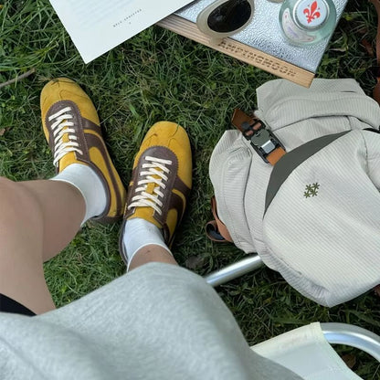 Forrest Gump Womens Sneakers 2025  Genuine Leather Retro Flat Casual Shoes 10
