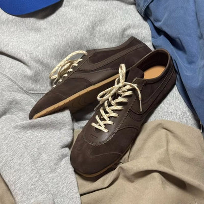 Forrest Gump Womens Sneakers 2025  Genuine Leather Retro Flat Casual Shoes 3