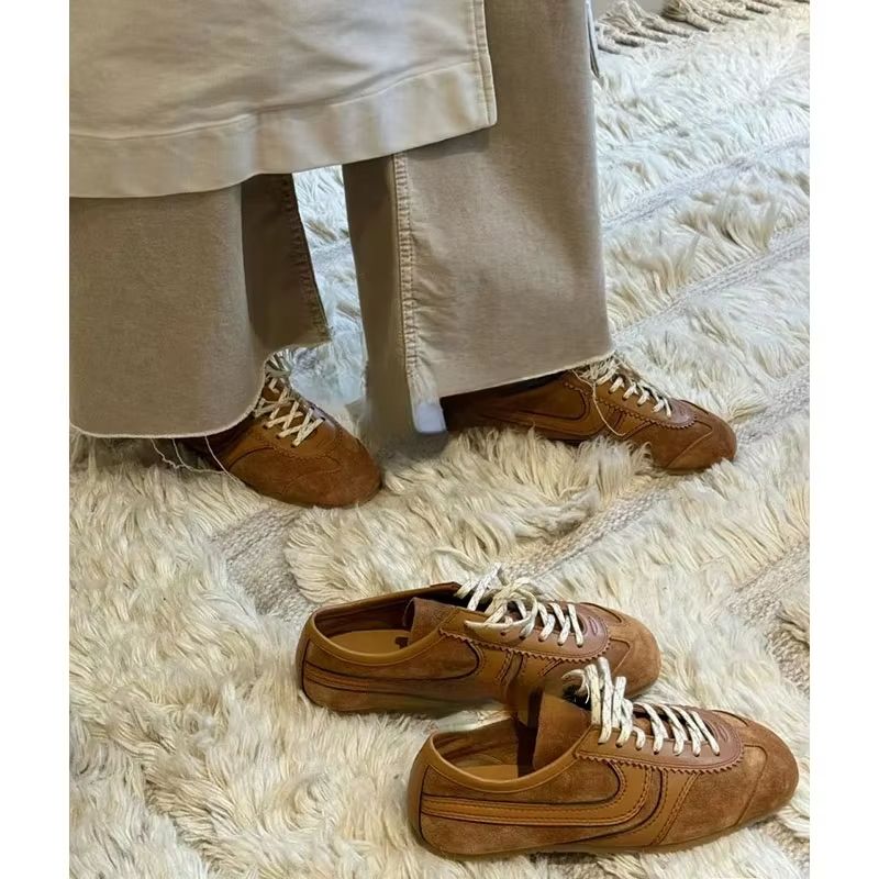 Forrest Gump Womens Sneakers 2025  Genuine Leather Retro Flat Casual Shoes 6