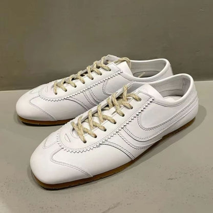 Forrest Gump Womens Sneakers 2025  Genuine Leather Retro Flat Casual Shoes 8