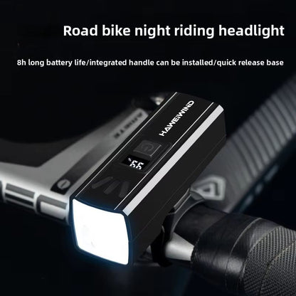 2000Lumens Rechargeable Bicycle Headlight – Waterproof MTB Front Light with Battery Level Display