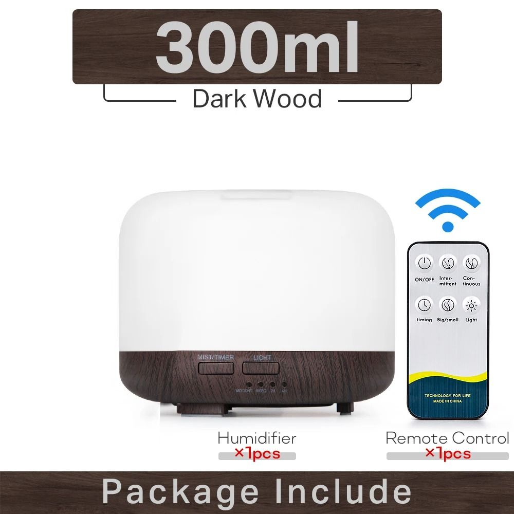 Ultrasonic Aromatherapy Diffuser With Remote Control And LED Light 12