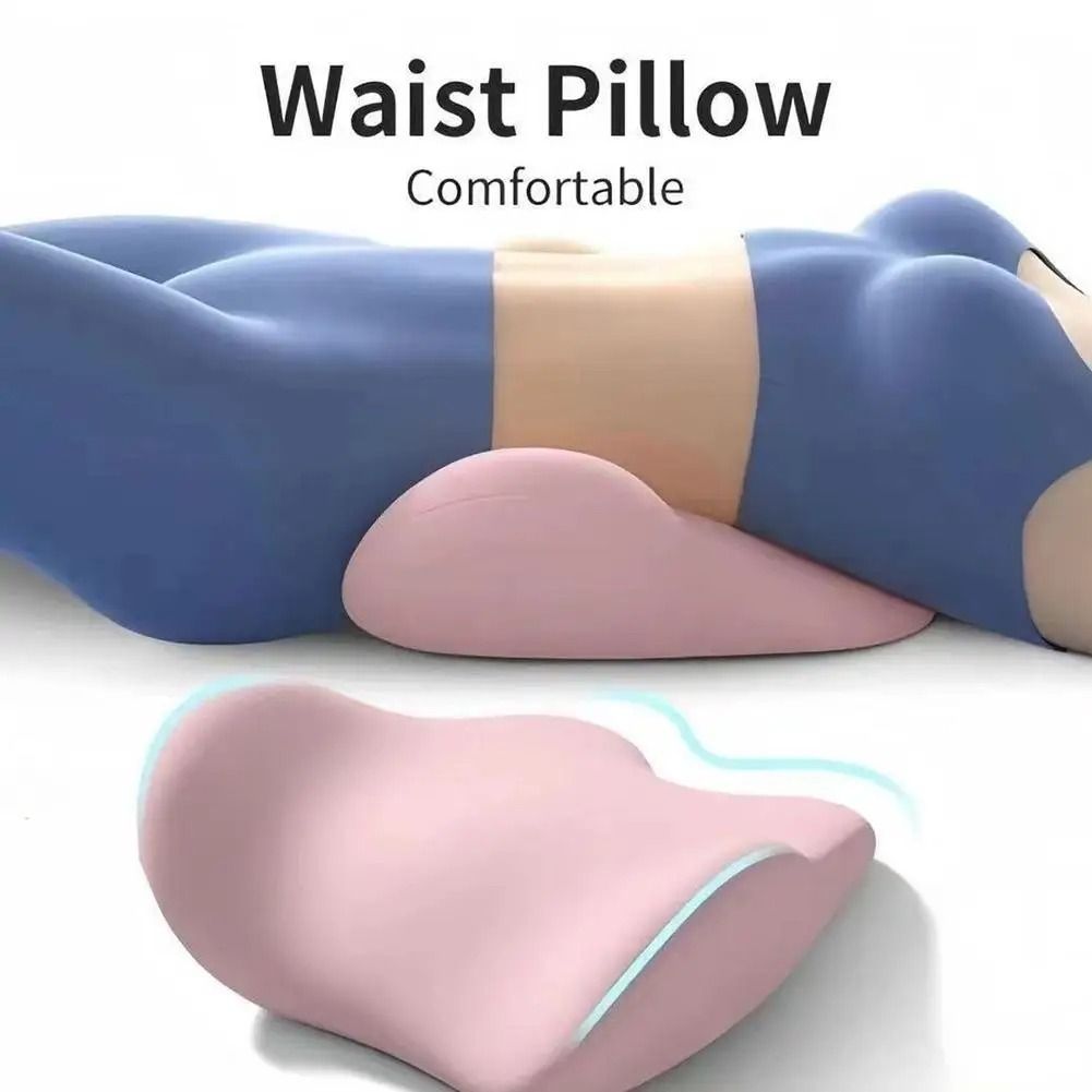 Ergonomic Memory Foam Lumbar Support Pillow for Back Pain Relief