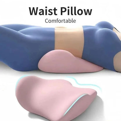 Ergonomic Memory Foam Lumbar Support Pillow for Back Pain Relief