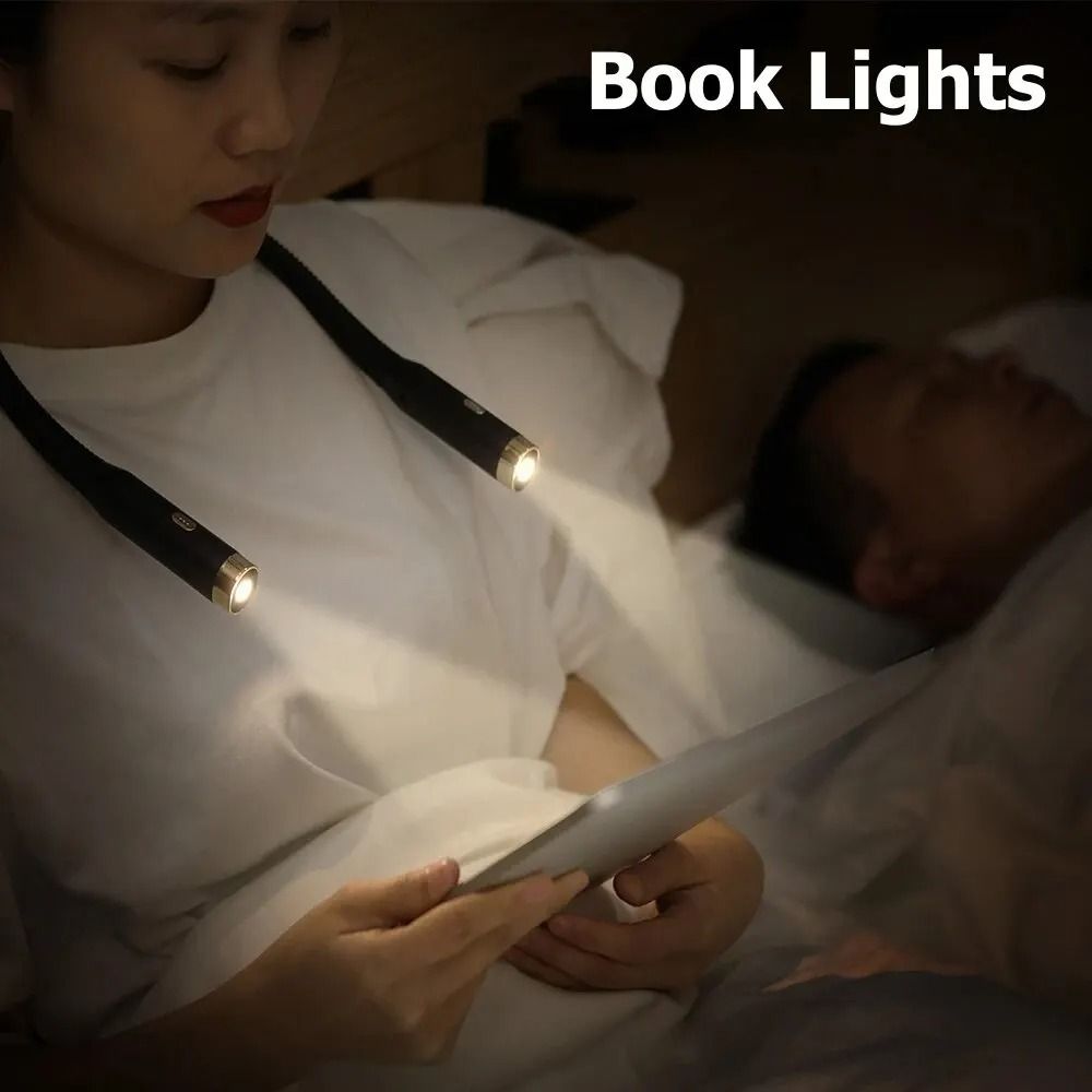 Flexible USB Neck Reading Light For Bedtime Reading 3