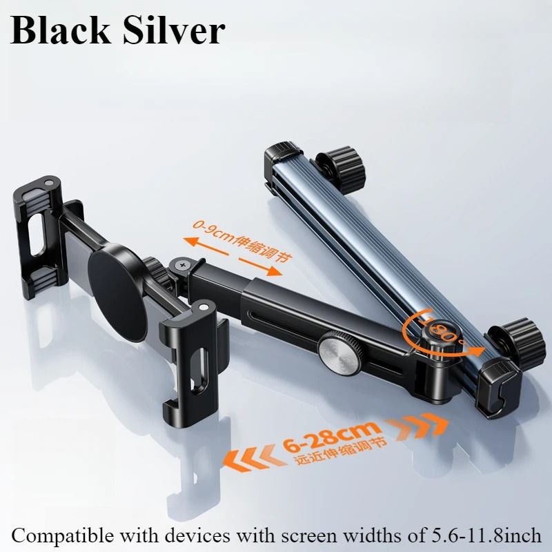 Telescopic Magnetic Tablet  Phone Mount For Car Headrest 9