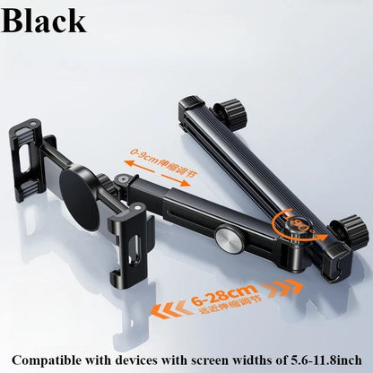 Telescopic Magnetic Tablet  Phone Mount For Car Headrest 8
