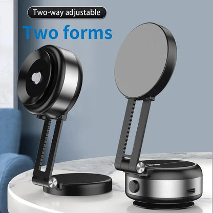 Electric Vacuum Suction Car Phone Holder With Magnetic Telescopic Arm 1