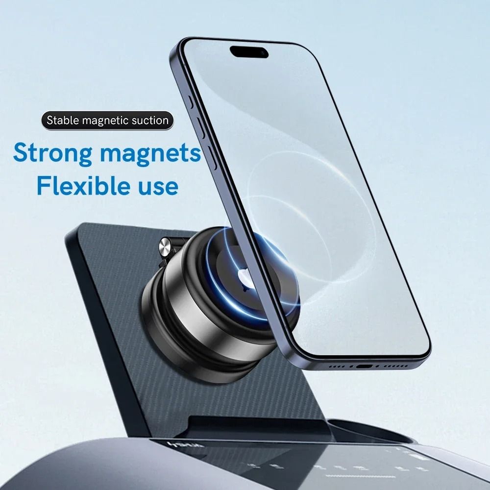 Electric Vacuum Suction Car Phone Holder With Magnetic Telescopic Arm 2