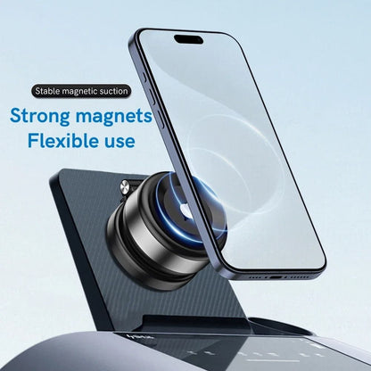 Electric Vacuum Suction Car Phone Holder With Magnetic Telescopic Arm 2