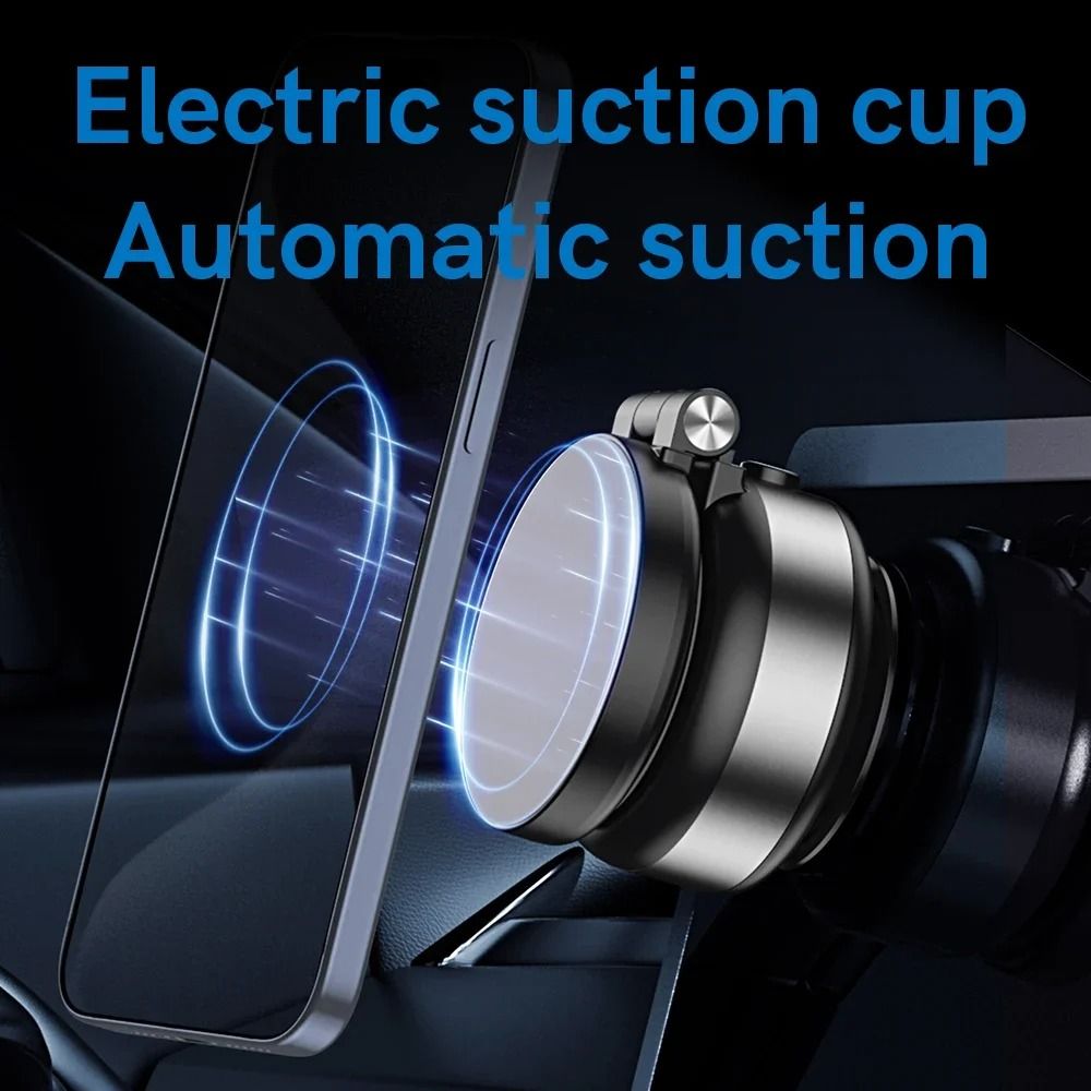 Electric Vacuum Suction Car Phone Holder With Magnetic Telescopic Arm 3