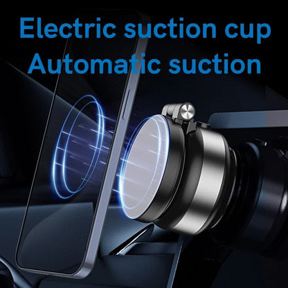 Electric Vacuum Suction Car Phone Holder With Magnetic Telescopic Arm 3