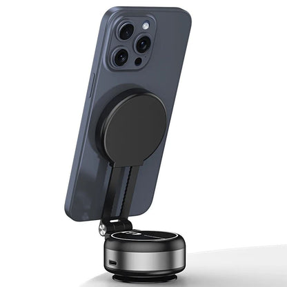 Electric Vacuum Suction Car Phone Holder With Magnetic Telescopic Arm 5