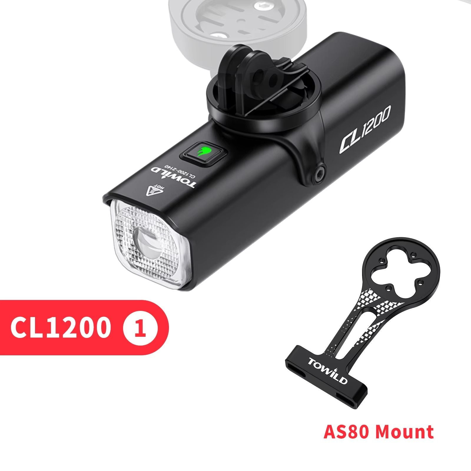 TOWILD CL1200 Smart Bike Headlight  1200 Lumen USBC Rechargeable Bicycle Light With Remote Control  7