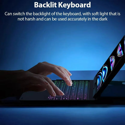 Magic Keyboard Case For IPad Pro  Air  Backlit Wireless Keyboard With Trackpad And Protective Cover 2