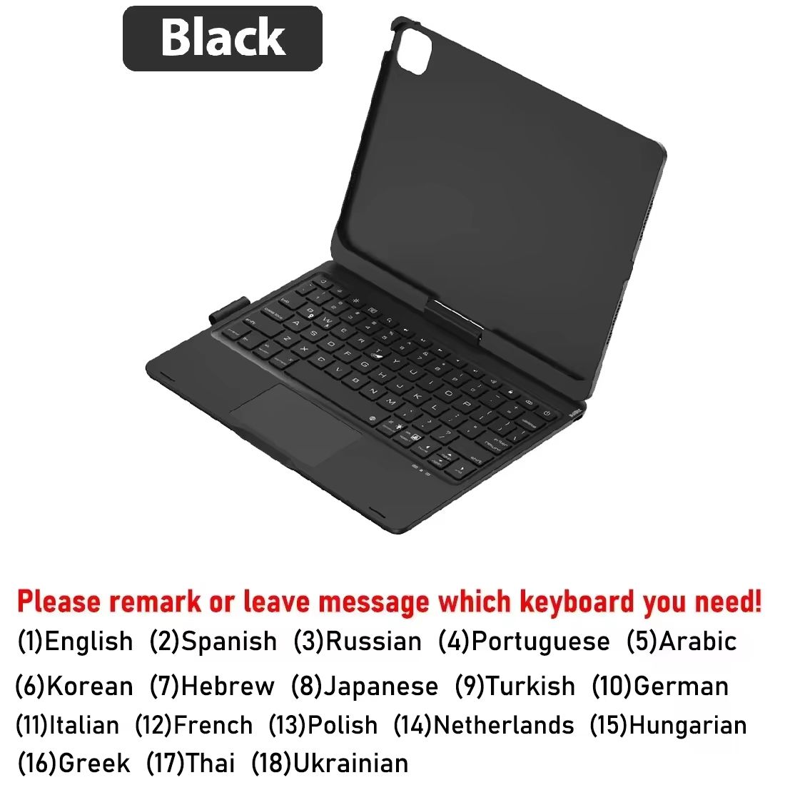 Magic Keyboard Case For IPad Pro  Air  Backlit Wireless Keyboard With Trackpad And Protective Cover 6
