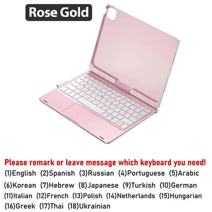 Magic Keyboard Case For IPad Pro  Air  Backlit Wireless Keyboard With Trackpad And Protective Cover 8