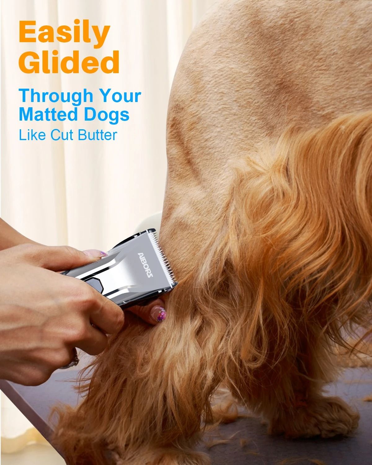 Aibors D10 Professional Dog Hair Clippers Grooming Kit For Pets 1