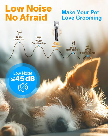 Aibors D10 Professional Dog Hair Clippers Grooming Kit For Pets 3