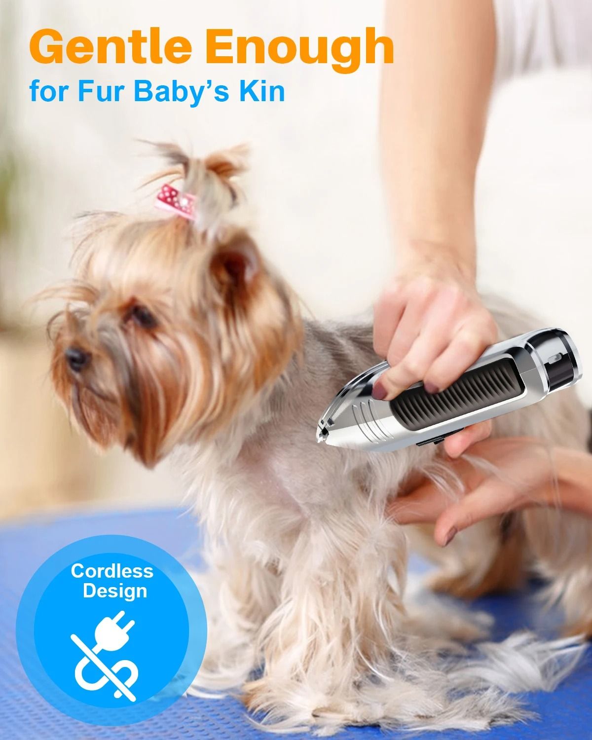 Aibors D10 Professional Dog Hair Clippers Grooming Kit For Pets 4