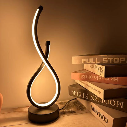 Modern LED Table Lamp – Decorative Night Light for Bedroom, Living Room, Coffee Shop, or Restaurant