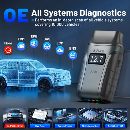 XTOOL Anyscan A30M OBD2 Bluetooth Scanner With 26 Reset Functions And All System Diagnostics 2