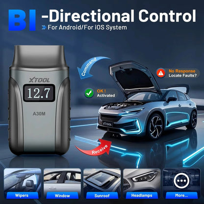 XTOOL Anyscan A30M OBD2 Bluetooth Scanner With 26 Reset Functions And All System Diagnostics 4