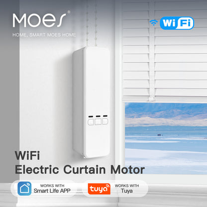 Tuya WiFi Smart Motor for Electric Chain Roller Blinds Shade Shutter Drive with RF Remote & Smart Life App Alexa Google