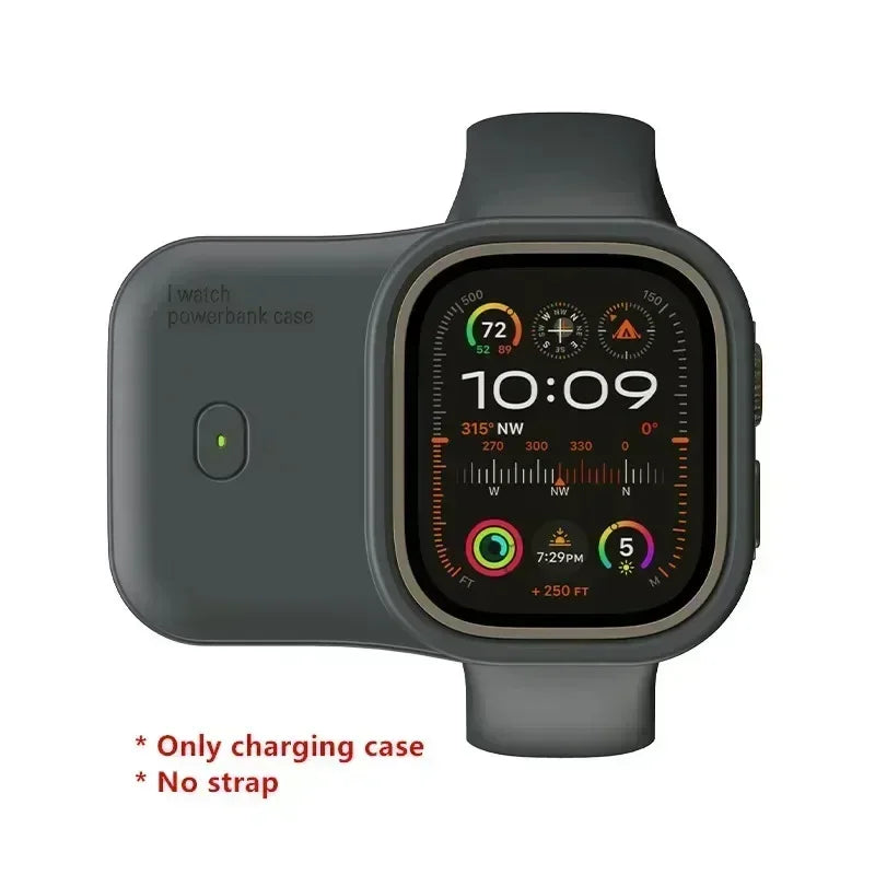Portable Wireless Charger, Powerbank Device For Apple, Fast Charging Case for iWatch