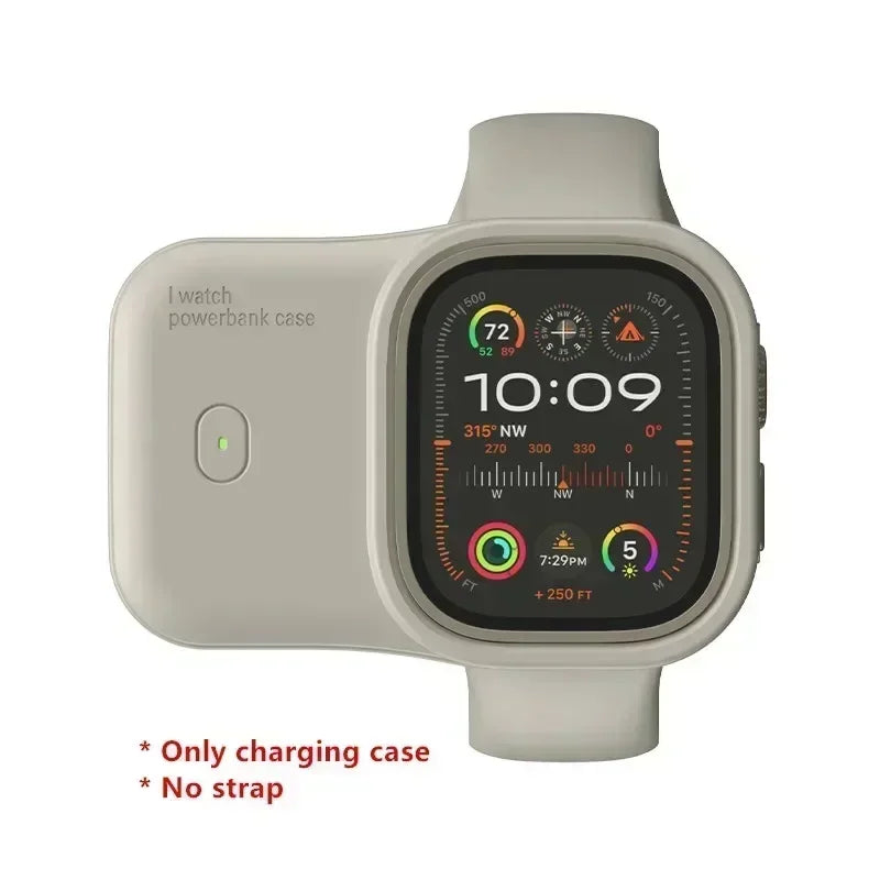 Portable Wireless Charger, Powerbank Device For Apple, Fast Charging Case for iWatch