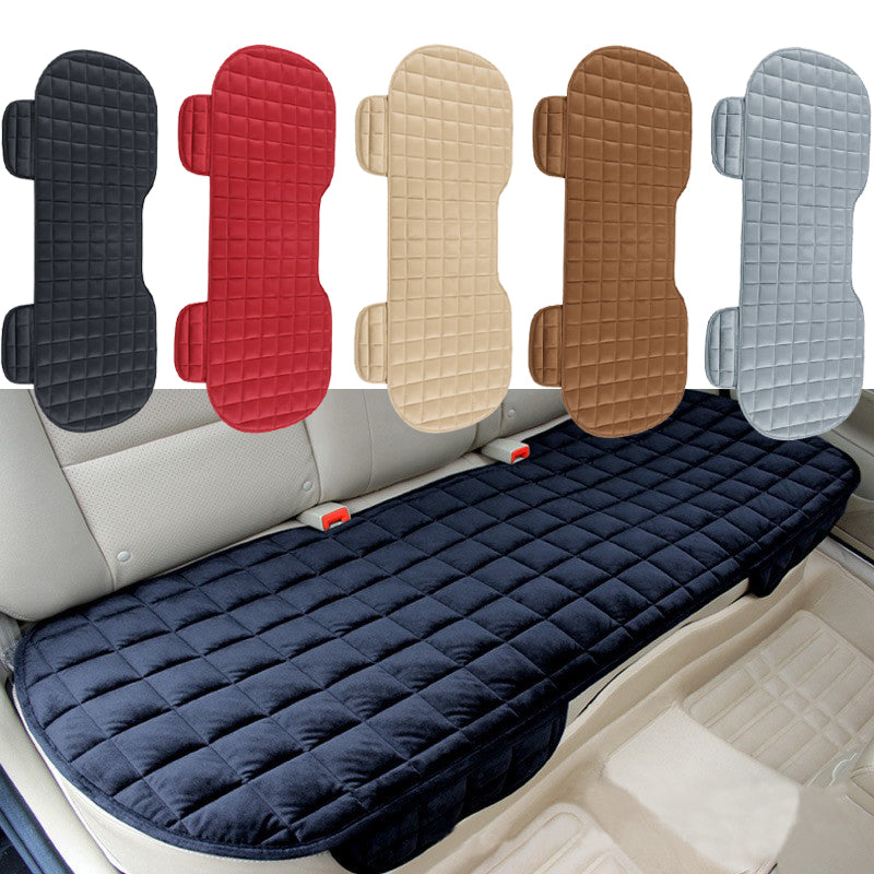 Universal Fit Car Seat Cover Front Rear Flocking Cloth Cushion Winter Auto Protector Mat Pad Non Sl 1