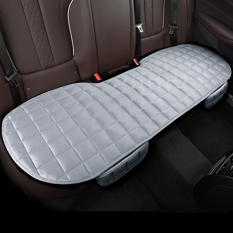 Universal Fit Car Seat Cover Front, Rear Flocking Cloth Cushion, Winter Auto Protector Mat Pad, Non Slide, Truck SUV Van