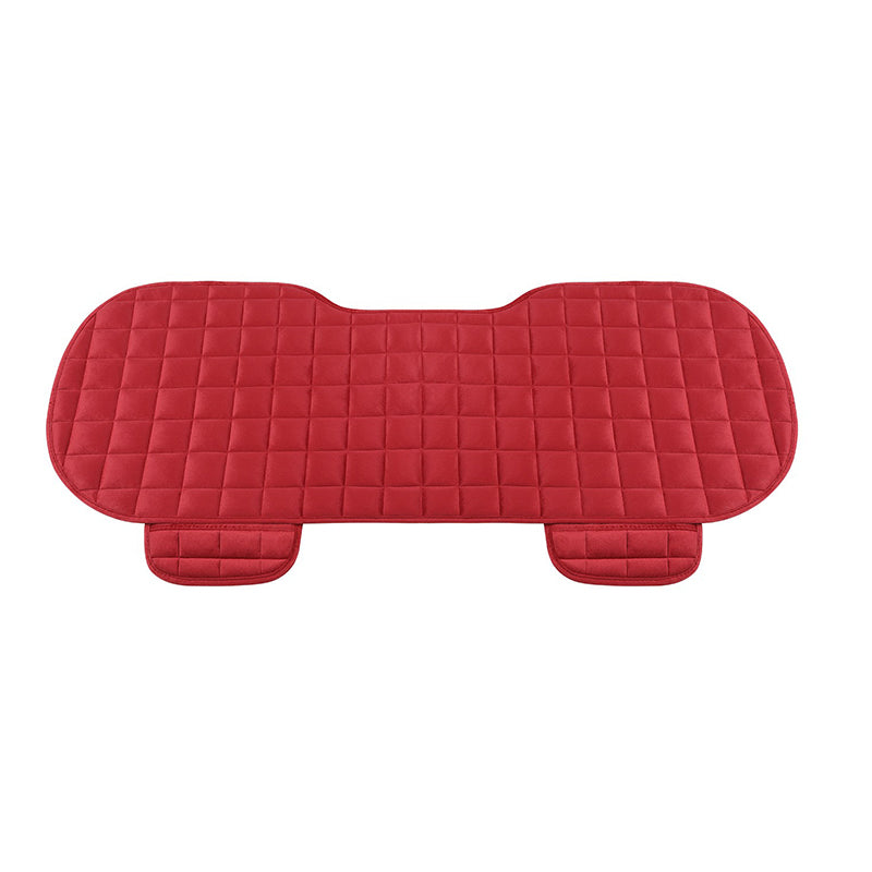 Universal Fit Car Seat Cover Front Rear Flocking Cloth Cushion Winter Auto Protector Mat Pad Non Sl 2